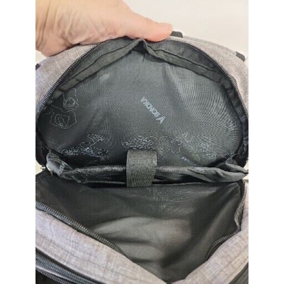 Bondka Padded Divided Insert backpack Gray & Black VGC - Picture 6 of 12